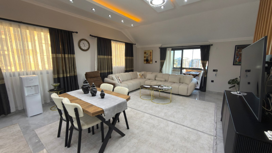 DENİZ DAĞ MANZARALI 4+1 FULL MOBİLYALI DAİRE