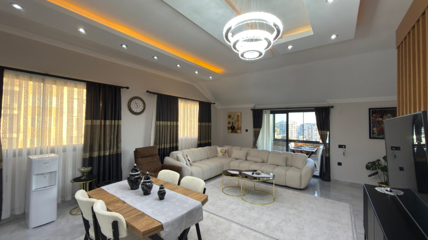 DENİZ DAĞ MANZARALI 4+1 FULL MOBİLYALI DAİRE