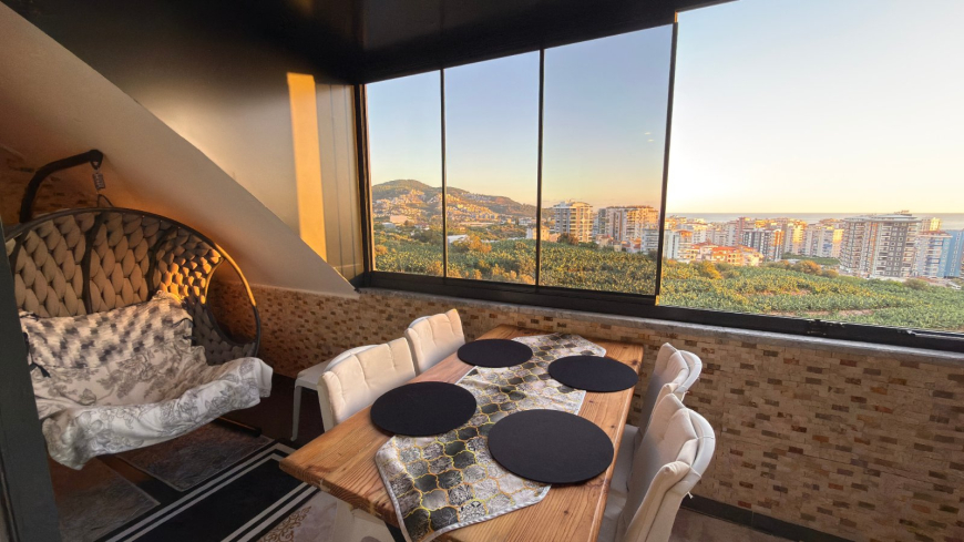 DENİZ DAĞ MANZARALI 4+1 FULL MOBİLYALI DAİRE
