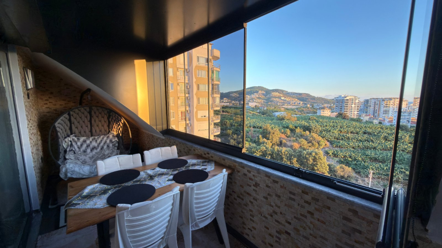 DENİZ DAĞ MANZARALI 4+1 FULL MOBİLYALI DAİRE