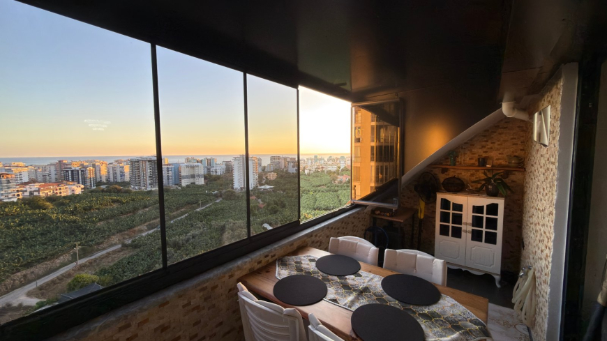 DENİZ DAĞ MANZARALI 4+1 FULL MOBİLYALI DAİRE