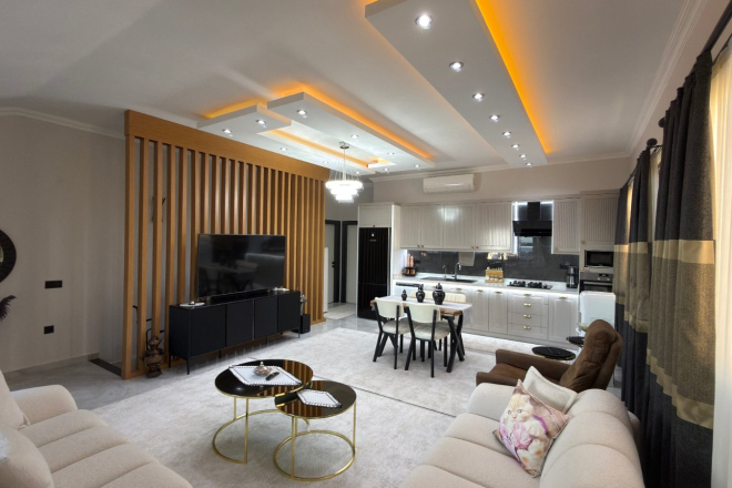 DENİZ DAĞ MANZARALI 4+1 FULL MOBİLYALI DAİRE