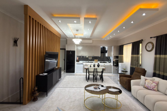 DENİZ DAĞ MANZARALI 4+1 FULL MOBİLYALI DAİRE