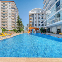 lüks site içinde geniş 1+1 daire FULL YENİ MOBİLYALI
