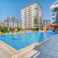 lüks site içinde geniş 1+1 daire FULL YENİ MOBİLYALI