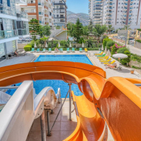 lüks site içinde geniş 1+1 daire FULL YENİ MOBİLYALI