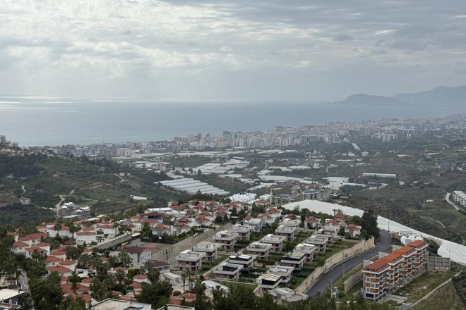 Вилла 3+2 с панорамным видом на море и Аланию в Каргыджаке — просторный дом для жизни и отдыха