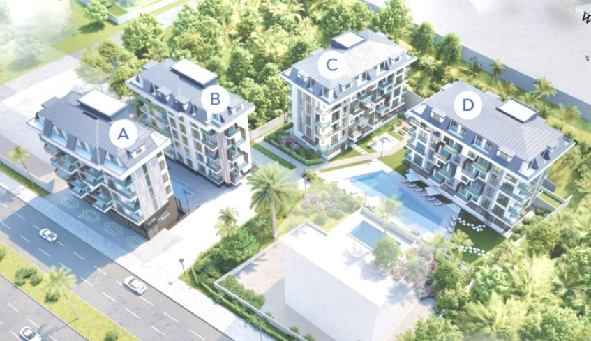 YENİ BİNA AKTİVİTELİ EŞYALI 1+1 SATILIK DAİRE