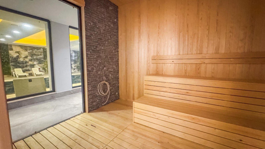 Квартира 2+1 в Махмутларе, Алания — новая квартира 110 м² с видом на море и горы