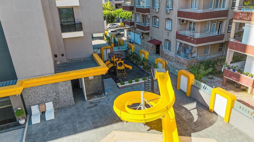 Квартира 2+1 в Махмутларе, Алания — новая квартира 110 м² с видом на море и горы