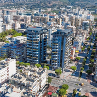 Квартира 2+1 в Махмутларе, Алания — новая квартира 110 м² с видом на море и горы