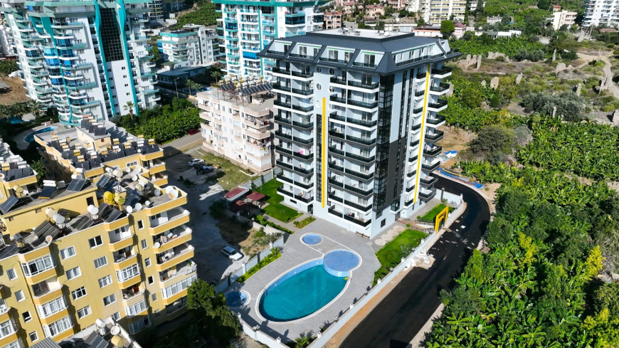 MAHMUTLARDA DENİZE 500 mt. 1+1 EŞYALI SATILIK DAİRE