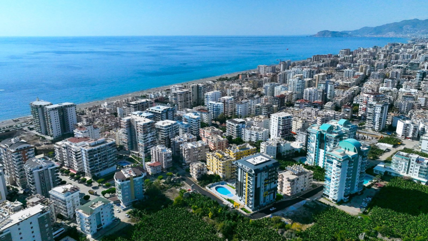 MAHMUTLARDA DENİZE 500 mt. 1+1 EŞYALI SATILIK DAİRE