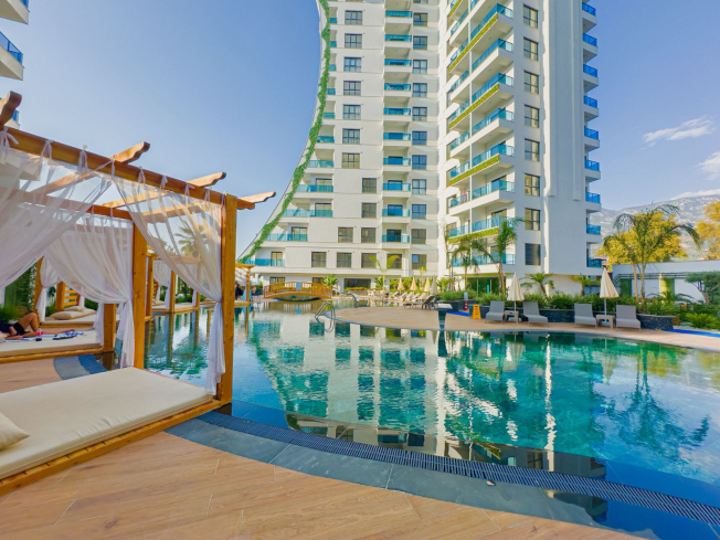 1+1 yeni bina full aktiviteli premium daire
