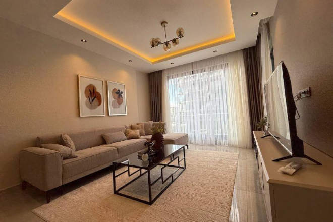 1+1 full eşyalı geniş daire