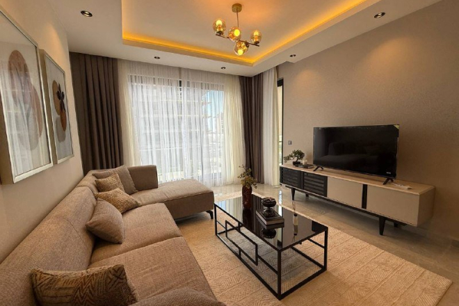 1+1 full eşyalı geniş daire