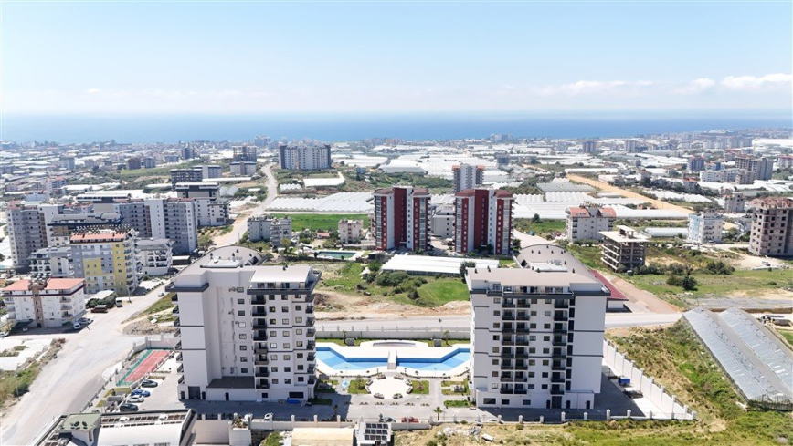 Купить новую квартиру 1+1 с видом на море в Авсалларе — 50 м²