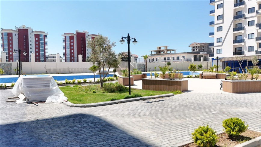 Купить новую квартиру 1+1 с видом на море в Авсалларе — 50 м²
