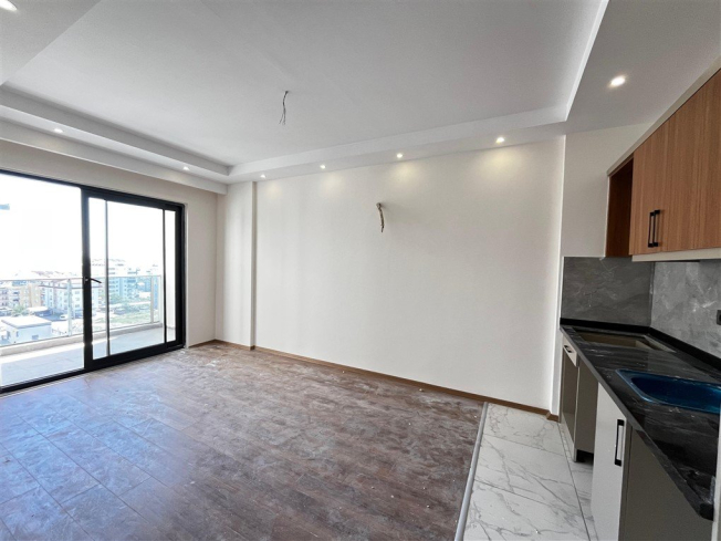 Купить новую квартиру 1+1 с видом на море в Авсалларе — 50 м²