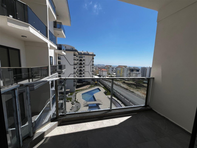 Купить новую квартиру 1+1 с видом на море в Авсалларе — 50 м²