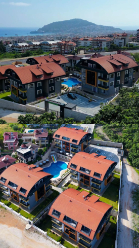 Купить меблированный пентхаус в Оба, Алания — 115 м² с видом на море