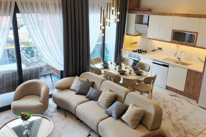 Пентхаус 2 спальни на продажу — Оба — 115 м², с видом на море