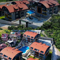Купить меблированный пентхаус в Оба, Алания — 115 м² с видом на море